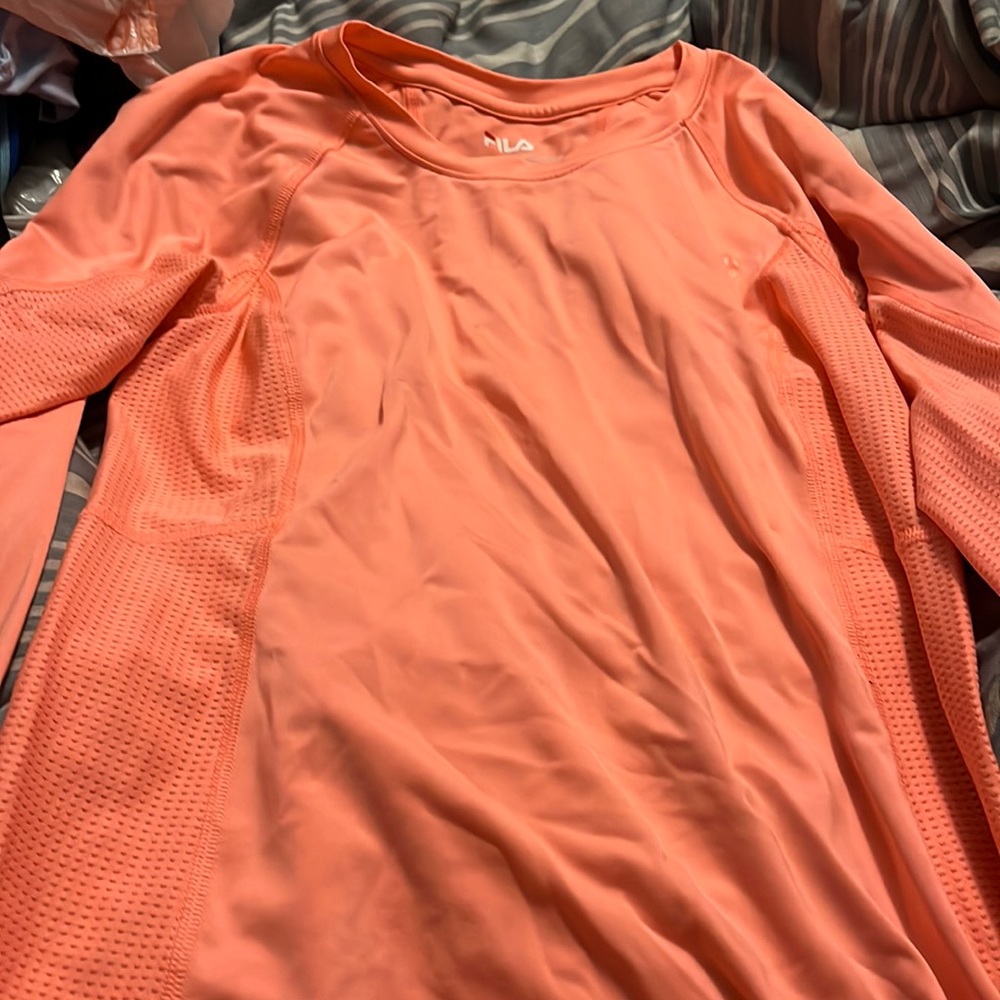 fila S sport pink long sleeve shirt